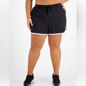 ID-Ideology Plus Size Running Shorts Black Size 1X, New w/Tag